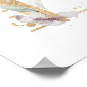 Letter D Monogram Poster (Ecke)