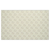 Letter D Monogramm dekorativer Text, kundenspezifi Stoff (Fat Quarter (45,7 x 55,9 cm))