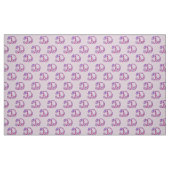 Letter D Monogramm dekorativer Text, kundenspezifi Stoff (Fat Quarter (45,7 x 55,9 cm))