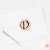 Letter D Monogrammierte Stickers (Umschlag)