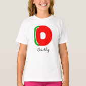 Letter D Name T - Shirt, Alphabet Watermelon T-Shirt (Vorderseite)