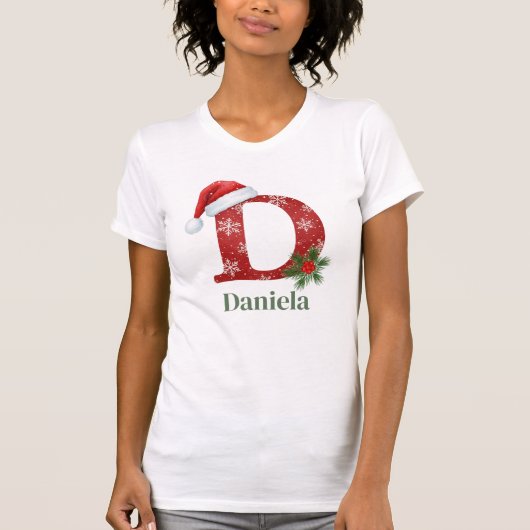 Letter D Personalized T-Shirt (Vorderseite)