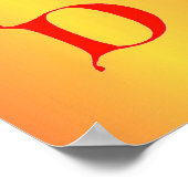 Letter D Poster (Ecke)