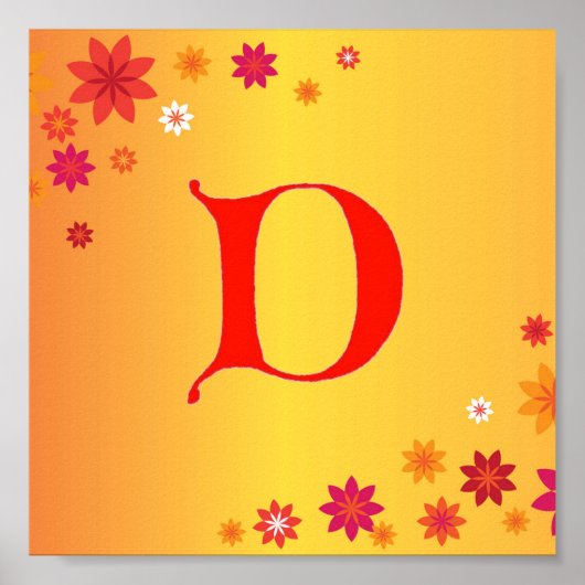 Letter D Poster (Vorne)
