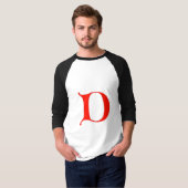 Letter-D-Shirt T-Shirt (Vorne ganz)