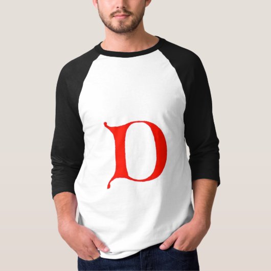 Letter-D-Shirt T-Shirt (Vorderseite)