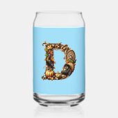 Letter D Thanksgiving style gift Dosenglas (Rückseite)
