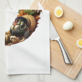 Letter D Thanksgiving style gift  Geschirrtuch (Viertel Falte)