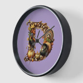 Letter D Thanksgiving style gift  Uhr (Winkel)