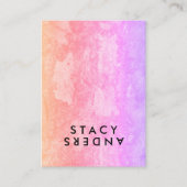 Letter Dreh Chic Rustic Visitenkarte (Vorderseite)