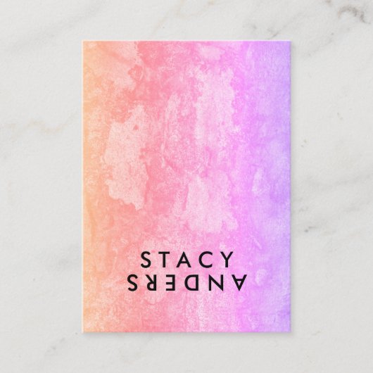 Letter Dreh Chic Rustic Visitenkarte (Vorderseite)