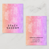 Letter Dreh Chic Rustic Visitenkarte (Vorne/Hinten)