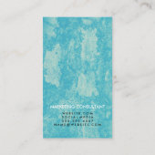 Letter Dreh Chic Rustic Visitenkarte (Rückseite)