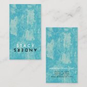 Letter Dreh Chic Rustic Visitenkarte (Vorne/Hinten)