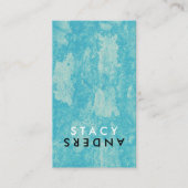 Letter Dreh Chic Rustic Visitenkarte (Vorderseite)