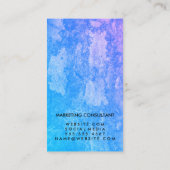 Letter Dreh Chic Rustic Visitenkarte (Rückseite)