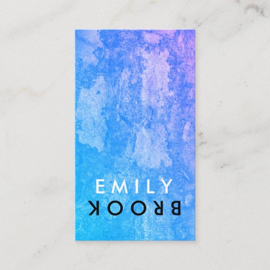 Letter Dreh Chic Rustic Visitenkarte (Vorderseite)