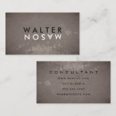 Letter Drehte Grungy Texture Visitenkarte (Vorne/Hinten)