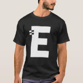 Letter E Alphabet Initial Monogram T-Shirt (Vorderseite)