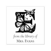 Letter E Butterfly Monogramm aus der Bibliothek Permastempel (Design)
