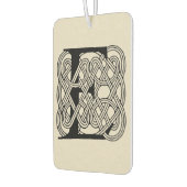 Letter E Celtic Knot Vintag Monogram Autolufterfrischer (Links)