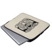Letter E Celtic Knot Vintag Monogram Laptopschutzhülle (Vorne Knopf)