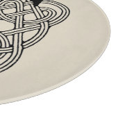 Letter E Celtic Knot Vintag Monogram Schneidebrett (Ecke)
