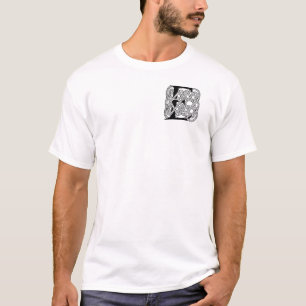 Letter E Celtic Knot Vintag Monogram T-Shirt