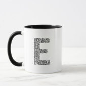 Letter E Coffee Mug  Tasse (Links)