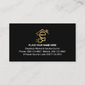 Letter-e Electric Powers Your Name Visitenkarte (Rückseite)