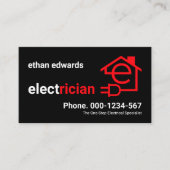 Letter-e-Elektrischer Stromkreis Visitenkarte (Vorderseite)