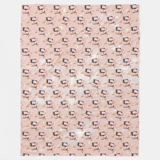 Letter E Fleece Blanket (Vorderseite)