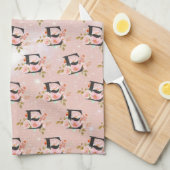 Letter E Geschirrtuch (Viertel Falte)