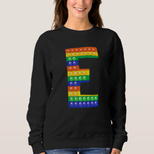 Letter E Hauptstadt Alphabet Fidget Pop Es passt a Sweatshirt