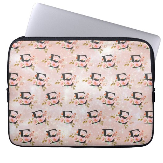 Letter E Laptop Sleeve (Vorderseite)