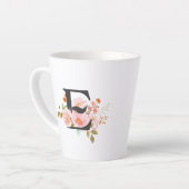 Letter E Latte Mug Milchtasse (Linke Ecke)