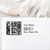 Letter E Mittelalterliche Monogramm Art Nouveau (Insitu)