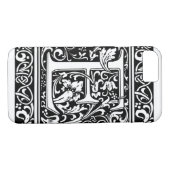 Letter E Mittelalterliche Monogramm Art Nouveau Case-Mate iPhone Hülle (Rückseite (Horizontal))