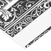 Letter E Mittelalterliche Monogramm Art Nouveau Kurzer Tischläufer (Ecke)