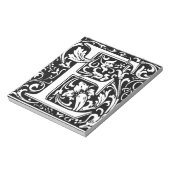 Letter E Mittelalterliche Monogramm Art Nouveau Notizblock (Rotiert)