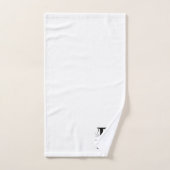 Letter E Monogram Initial Bath Gift Set (Handtuch)