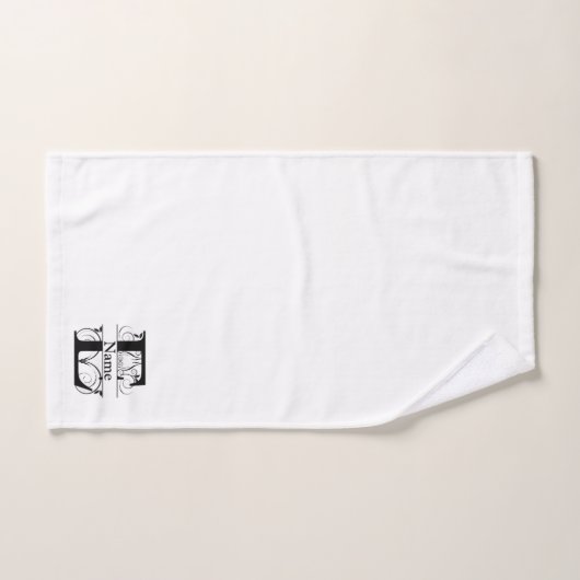 Letter E Monogram Initial Bath Gift Set (Handtuch)