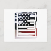 Letter E Monogram Initial USA Postkarte (Vorderseite)