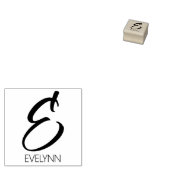 Letter E Monogram Personalisierte Gummi-Briefmarke Gummistempel (Stempel)