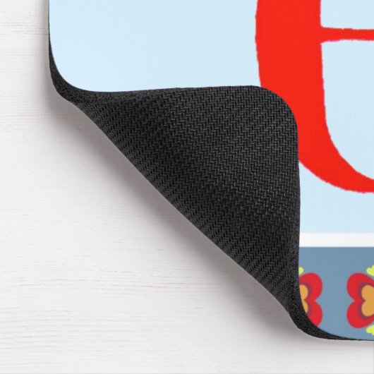 Letter E Mouse Pad Mousepad (Ecke)