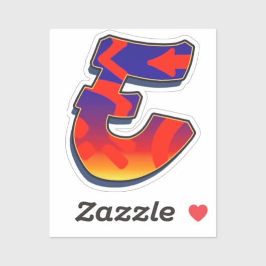 Letter E - Night Sky Aufkleber (Blatt)