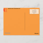 Letter E Postkarte (Rückseite)