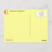 Letter E Postkarte (Rückseite)
