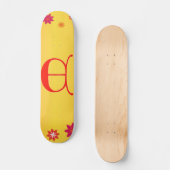 Letter E Skateboard (Vorderseite)