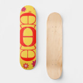 Letter E Skateboard (Vorderseite)